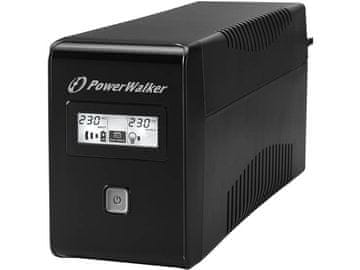PowerWalker VI 650 LCD Line Interactive 650VA 360W UPS brezprekinitveno napajanje