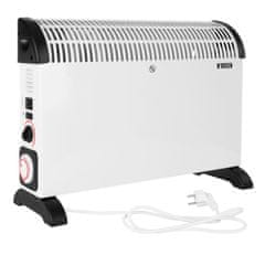 N'OVEEN Elektro konvektor CH-6000 z turbo ventilatorjem, 2000 W, časovnik do 24 h, montaža na tla/steno, notranje ogrevanje