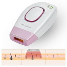 ProfiCare ProfiCare PC-IPL 3024 naprava za učinkovito odstranjevanje dlak, ergonomska, baterijska, roza in bela barva