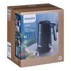 Philips Električni kettle Philips 5000 serije HD9395/90, 1.7 L, 2200 W, črn, zaščita pred suhim vrenjem, brezžičen, 360° rotacija