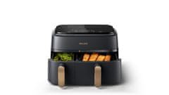 Philips Philips 3000 serija Dvojna Košara Airfryer – Zdravo in hitro kuhanje za 6 oseb, 2750 W, 9 L, 8 prednastavljenih programov
