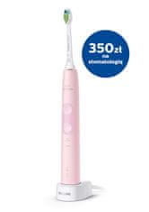 Philips Philips 4500 serija HX6836/24 električna zobna ščetka za odrasle, roza, sonično čiščenje, beljenje in vsakodnevna nega