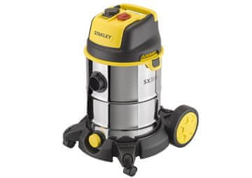 Stanley Sesalnik Stanley SXVC30XTDE – moč 1600 W, črno-rumena barva, mokro in suho čiščenje, 5 m kabel, 19 kPa sesalna moč