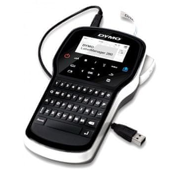 Dymo Dymo LabelManager 280 tiskalnik nalepk s QWERTY tipkovnico, LCD zaslonom in širokimi možnostmi prilagajanja nalepk