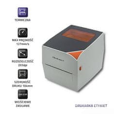 Qoltec Qoltec 50245 termalni tiskalnik nalepk - visoka hitrost tiskanja, široka podpora naprav, kompakten in zmogljiv.