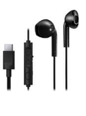 JVC JVC HA-FR17UC USB Type-C črne in-ear slušalke, vodoodporne, z nadzorom glasnosti za klice in glasbo