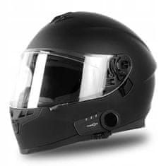 FreedConn FREEDCONN KY-PRO SINGLE motociklistični interkom, črni, Bluetooth 5.1, 1000 m razpon, do 11 ur pogovora, 2 mikrofona.