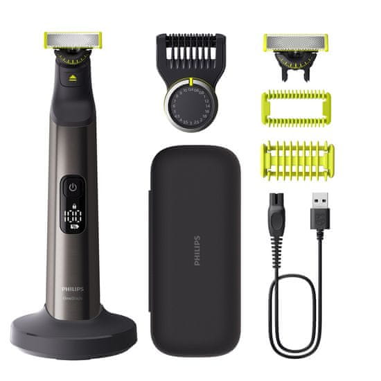 Philips Philips OneBlade Pro 360 QP6652/61 - Naprava za britje obraza in telesa z 20 nastavitvami dolžine, mokro in suho uporabo.