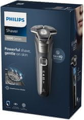 Philips Philips SHAVER Series 5000 S5887/10 električni brivnik za mokro in suho britje z usnjenim ovitkom in trimerjem