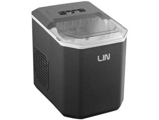 slomart LIN ICE-G9 prenosna naprava za proizvodnjo ledenih kock, 15 kg/24h, siva, LED zaslon, 2 velikosti, 12 min priprave