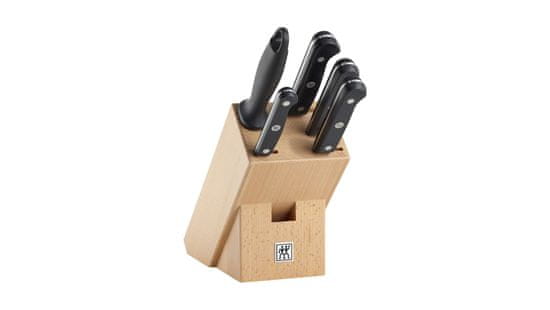 slomart ZWILLING Gourmet 6-delni set nožev v leseni škatli – vrhunski kuhinjski pripomočki za profesionalne in domače kuharje