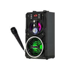 slomart Media-Tech PARTYBOX BT MT3150 prenosni stereo zvočnik, črn, 18 W RMS, Bluetooth, FM radio, USB polnjenje, daljinski upravljalnik