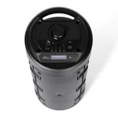 slomart PARTYBOX KEG BT MT3165 V2.0 prenosni Bluetooth zvočnik s 40W, LED zaslonom, FM radiem in daljinskim upravljalnikom