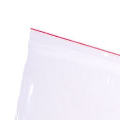 slomart Vrečke STRING 100x150 mm, prozorne bele, pakiranje 100 kosov – odlične za shranjevanje manjših predmetov in daril.