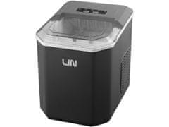 slomart LIN ICE-G9 prenosna naprava za proizvodnjo ledenih kock, 15 kg/24h, siva, LED zaslon, 2 velikosti, 12 min priprave