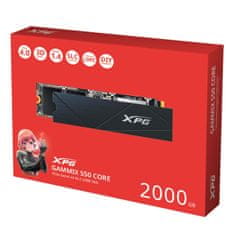 A-Data XPG GAMMIX S50 CORE/2TB/SSD/M.2 NVMe/črna/radiator/3R
