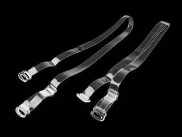 Silikonske naramnice širine 10 mm s plastičnim zapenjanjem - prozorne