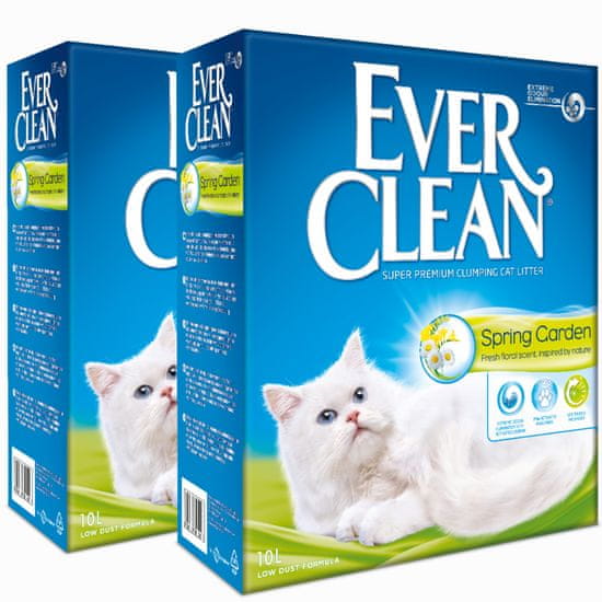 Ever Clean Spring Garden, svež cvetni vonj - varčno pakiranje 2 x 10L