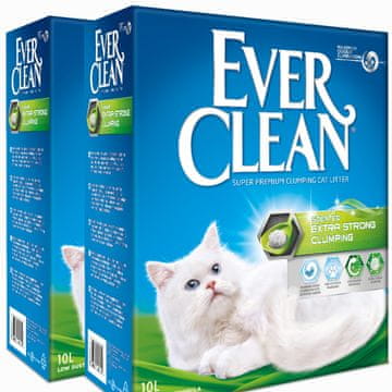Ever Clean Extra Strong SCENTED pesek za mačke, odišavljen - varčno pakiranje 2 x 10L