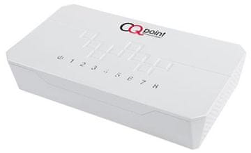 CQpoint CQ-C108 - stikalo, 8 vrat, 10/100 RJ45