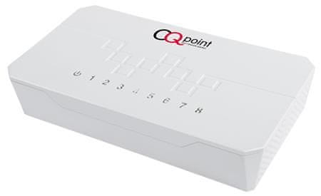 CQpoint CQ-C108 - stikalo, 8 vrat, 10/100 RJ45