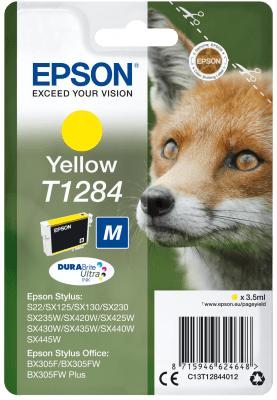 Epson Epsonova kartuša z rumenim črnilom (T1284) C13T12844012