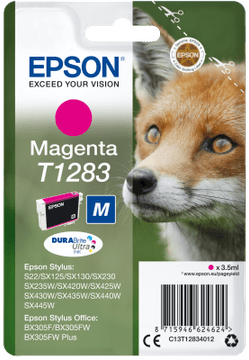Epson enojno pakiranje črnila Magenta T1283 DURABrite Ultra C13T12834012