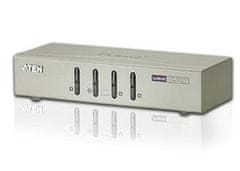 Aten KVM stikalo CS-74U USB 4PC audio, vključno s kabli 1,2 m