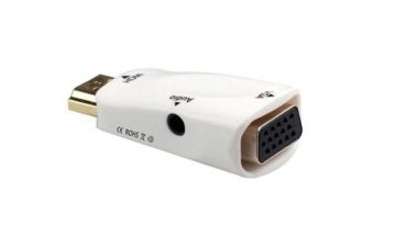 PremiumCord Pretvornik HDMI v VGA + avdio, bel