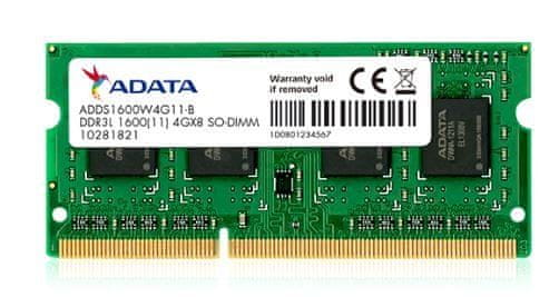A-Data Premier 4GB DDR3L 1600MT/s / SO-DIMM / CL11 / 1,35 V