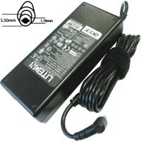 oem AC adapter 90W, 19V × 4,73A, 1,7 × 5,5 modra za ntb 3-pin in/ 2-pin out, črna za ntb brez kabla