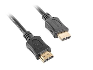 Kabel HDMI-HDMI 4,5 m, 1.4, M/M, zaščiten, pozlačeni kontakti, CCS, ethernet, črn