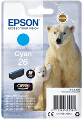 Epson Singlepack Cyan 26 Claria Premium črnilo C13T26124012