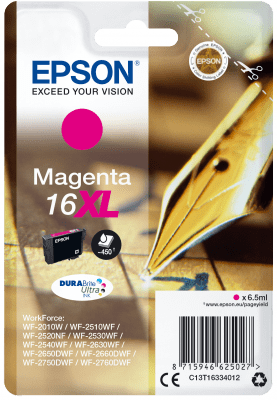 Epson Epsonova črnilna kartuša/ T1633/ C13T16334012/ Singlepack 16XL DURABrite Ultra Ink/ Magenta