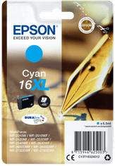 Epson Singlepack Cyan 16XL DURABrite Ultra črnilo C13T16324012