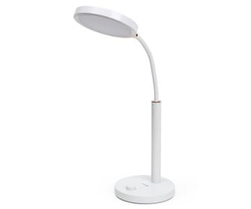 Platinet PLATINET PDL806 namizna LED svetilka, 450 lumnov, upogljiv vrat, nastavljiva barvna temperatura, IP20 odpornost, USB Type-C, 100cm kabel, 63x16x16cm, bela