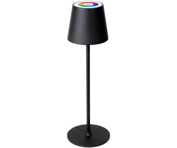 Platinet PLATINET PTL44RGB brezžična namizna LED svetilka, do 400 lumnov, nastavljiva svetlost, nastavljiva barvna temperatura, 4000mAh polnilna baterija, IP44 odpornost, USB Type-C, 37x12cm, kovina, črna