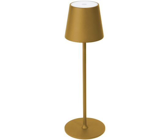 Platinet PLATINET PTL44GL brezžična namizna LED svetilka, do 400 lumnov, nastavljiva svetlost, nastavljiva barvna temperatura, 4000mAh polnilna baterija, IP44 odpornost, USB Type-C, 37x12cm, kovina, zlata