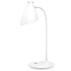 PLATINET PDL6730 brezžična namizna LED svetilka, do 200 lumnov, nastavljiva svetlost, nastavljiva barvna temperatura, 2400mAh polnilna baterija, IP20 odpornost, USB, 24.5x16.5x16.5cm, bela