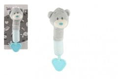 Teddies Plišast medvedek piščalka/igračka 22cm na kartici
