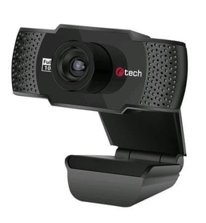 C-Tech Spletna kamera CAM-11FHD, 1080P, mikrofon, črna