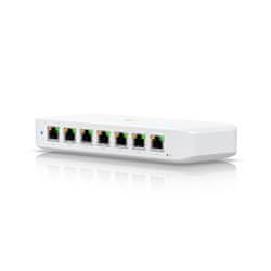 Ubiquiti Switch L2 UniFi USW-Ultra, 8-portno gigabitno stikalo, 7x PoE+-out, 1x PoE++ in, PoE budget 52W, z AC adapterjem