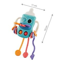 BabyOno Senzorična igrača steklenička 18m+