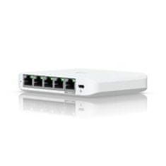 Ubiquiti UniFi Switch Flex Mini 2.5G (USW-Flex-2.5G-5), 5-portno 2.5Gbt, PoE-in, USB-C