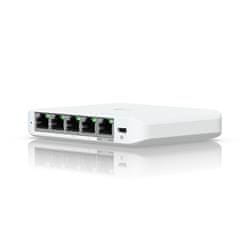 Ubiquiti UniFi Switch Flex Mini 2.5G (USW-Flex-2.5G-5), 5-portno 2.5Gbt, PoE-in, USB-C