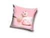 CARBOTEX prevleka za vzglavnik 40/40cm PINK CAT, PNL213001