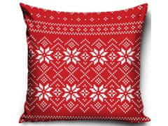 Carbotex Božična prevleka za vzglavnik Rdeči božič, 40/40cm, PNL231224