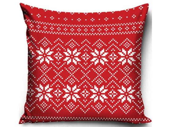 Carbotex Božična prevleka za vzglavnik Rdeči božič, 40/40cm, PNL231224