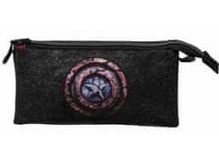 KARACTERMANIA Trojni svinčnik / etui na zadrgo AVENGERS Captain America Stone, 01793