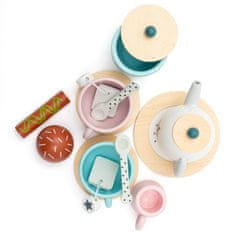 Baby Mix Montessori leseni čajni set za otroke
